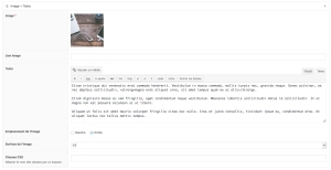 Composant image et texte