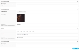 Composant sections